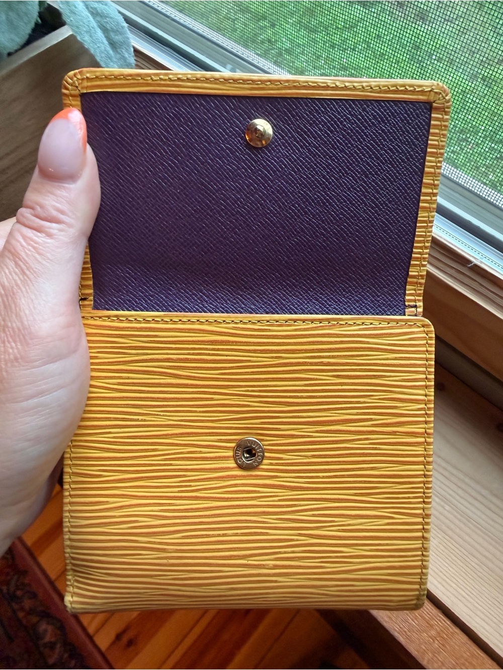 Louis Vuitton Vintage Yellow Epi Leather Wallet With Box- minimal wear- Lux - Picture 11 of 14